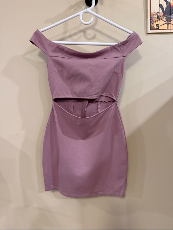 silence + noise Dresses & Skirts - Silence + Noise One-Shoulder Cutout Bodycon Dress | Mauve | Size Small